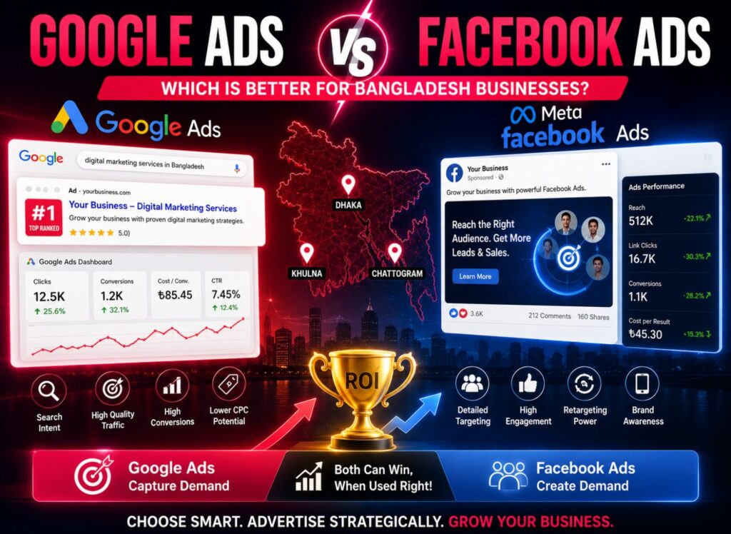 Google Ads vs Facebook Ads